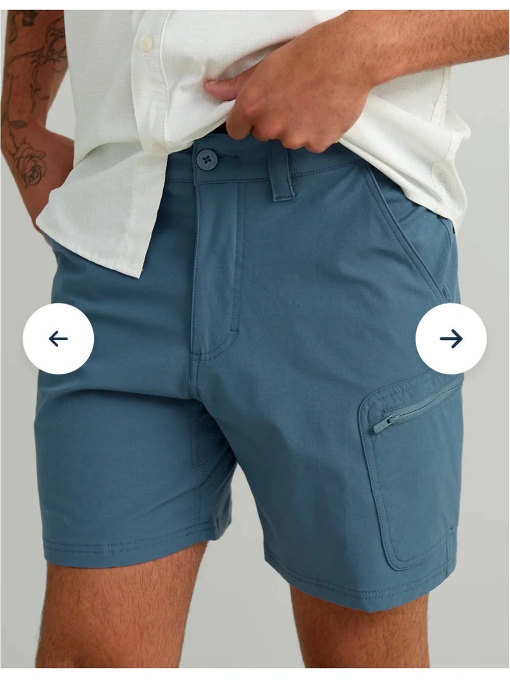 Huk Next Level 7” Fishing Shorts Blue